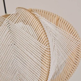 Nordic függőlámpa Retro Wabi Sabi stílusú, kézzel készített tömörfa mennyezeti lámpa