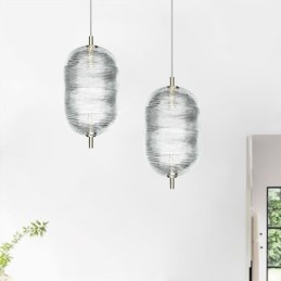 Water Ripple függőlámpa Modern minimalista kovácsoltvas mennyezeti lámpa