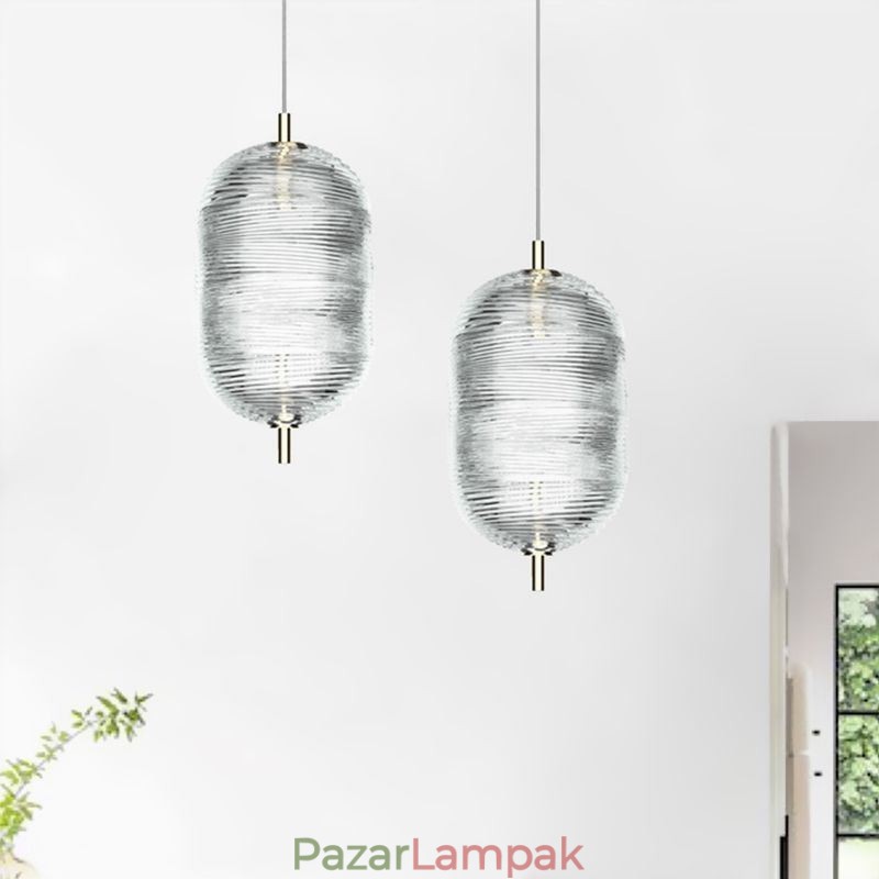 Water Ripple függőlámpa Modern minimalista kovácsoltvas mennyezeti lámpa