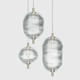 Water Ripple függőlámpa Modern minimalista kovácsoltvas mennyezeti lámpa