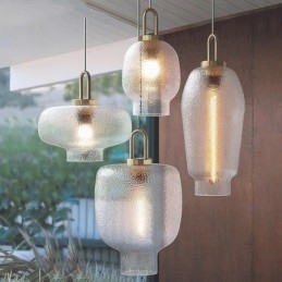 Tetüveg függőlámpa Modern, minimalista kovácsoltvas mennyezeti lámpa