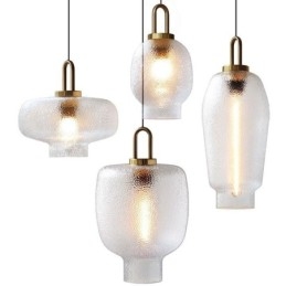 Tetüveg függőlámpa Modern, minimalista kovácsoltvas mennyezeti lámpa