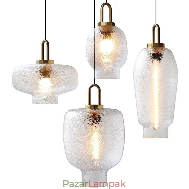 Tetüveg függőlámpa Modern, minimalista kovácsoltvas mennyezeti lámpa