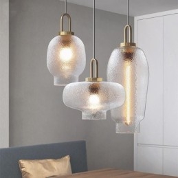 Tetüveg függőlámpa Modern, minimalista kovácsoltvas mennyezeti lámpa
