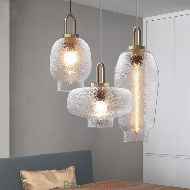 Tetüveg függőlámpa Modern, minimalista kovácsoltvas mennyezeti lámpa