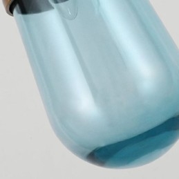 Vízcsepp üveg függőlámpa Modern minimalista kovácsoltvas kis mennyezeti lámpa