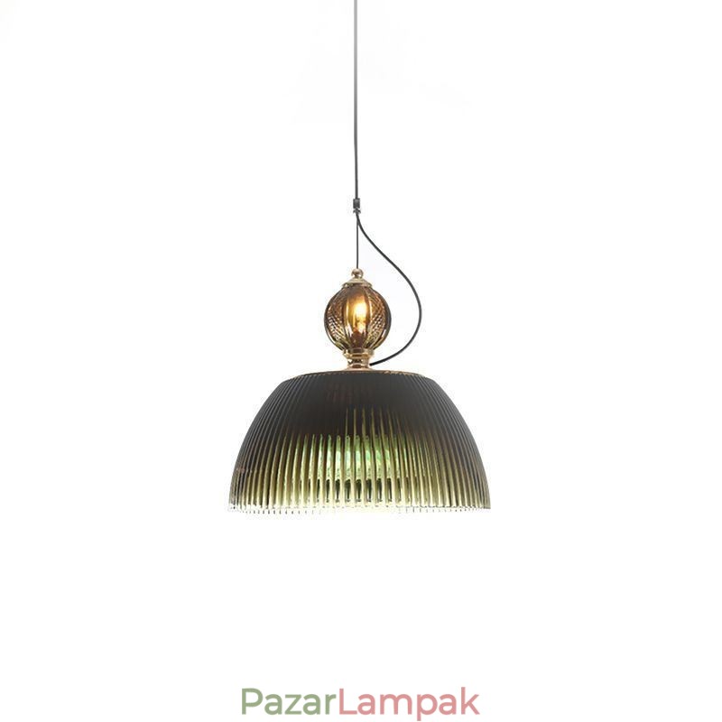 Redős szoknya üveg függesztőlámpa Modern minimalista kovácsoltvas kis mennyezeti lámpa