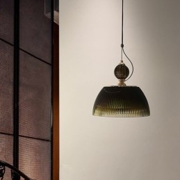 Redős szoknya üveg függesztőlámpa Modern minimalista kovácsoltvas kis mennyezeti lámpa