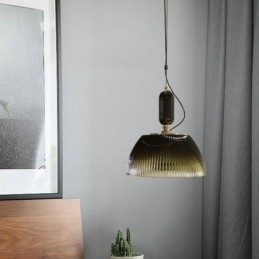 Redős szoknya üveg függesztőlámpa Modern minimalista kovácsoltvas kis mennyezeti lámpa