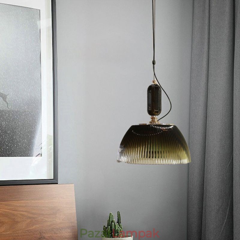 Redős szoknya üveg függesztőlámpa Modern minimalista kovácsoltvas kis mennyezeti lámpa
