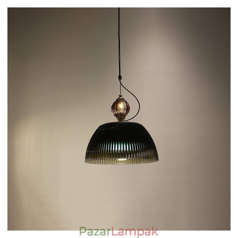 Redős szoknya üveg függesztőlámpa Modern minimalista kovácsoltvas kis mennyezeti lámpa