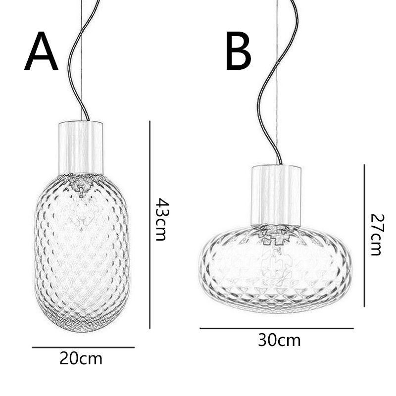 Rács üveg függesztőlámpa Modern vas egyszerű mennyezeti lámpa