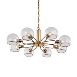 Üveg függőlámpa Modern, minimalista kovácsoltvas mennyezeti lámpa