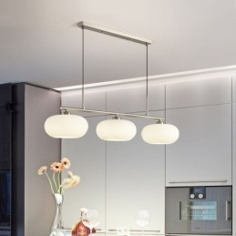 Nordic Glass függőlámpa Kreatív kovácsoltvas mennyezeti lámpa