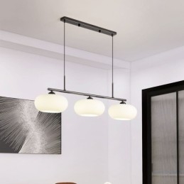 Nordic Glass függőlámpa Kreatív kovácsoltvas mennyezeti lámpa