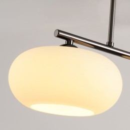 Nordic Glass függőlámpa Kreatív kovácsoltvas mennyezeti lámpa
