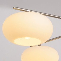 Nordic Glass függőlámpa Kreatív kovácsoltvas mennyezeti lámpa