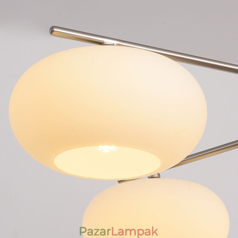 Nordic Glass függőlámpa Kreatív kovácsoltvas mennyezeti lámpa