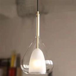 Függeszték Modern minimalista dupla üveg mennyezeti lámpák