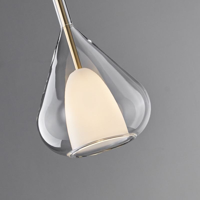 Függeszték Modern minimalista dupla üveg mennyezeti lámpák