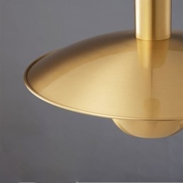 Szálcsiszolt arany függőlámpa egyfejű függőlámpa