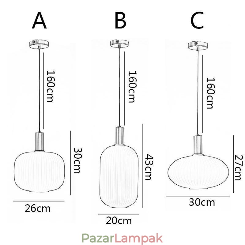 Modern függőlámpa Egyszerű kreatív üveg függőlámpák