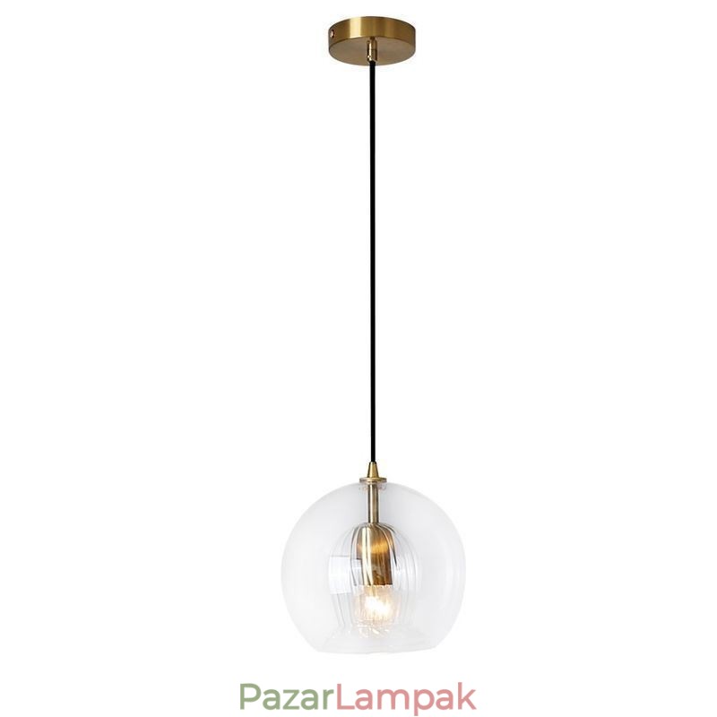 Modern üveg függesztett lámpa, egyfejű függőlámpa