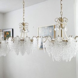 Elegáns üvegfüggő lámpa, függőlámpa