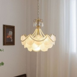 Európai üveg függőlámpa Elegáns Fésűkagyló függőlámpa