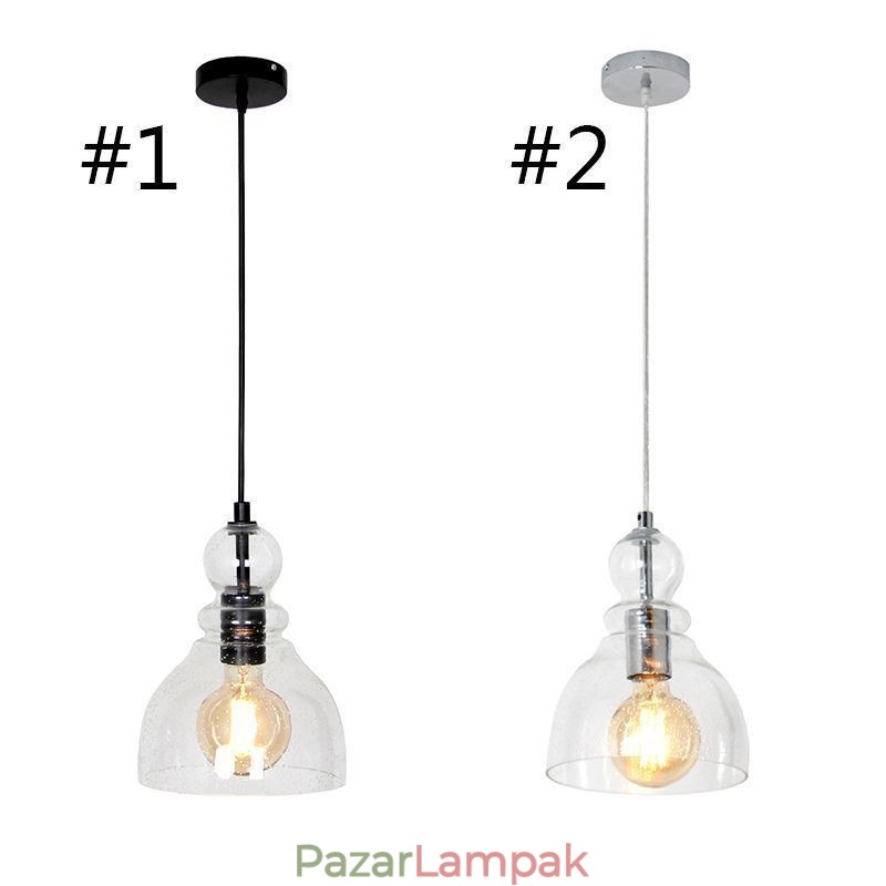 Modern vas függőlámpa Tök üveg függőlámpa
