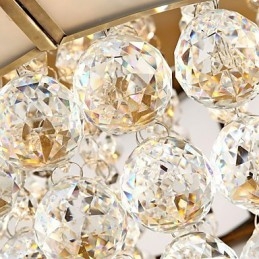 Hagyományos klasszikus rusztikus Lodge Crystal sárgaréz fém süllyesztett tartó