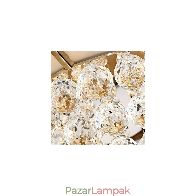 Hagyományos klasszikus rusztikus Lodge Crystal sárgaréz fém süllyesztett tartó