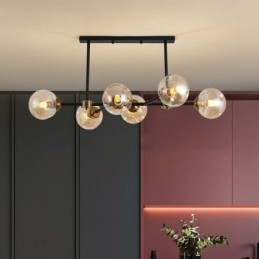 6 Light Modern üvegmennyezeti Light Magic Bean lámpatest
