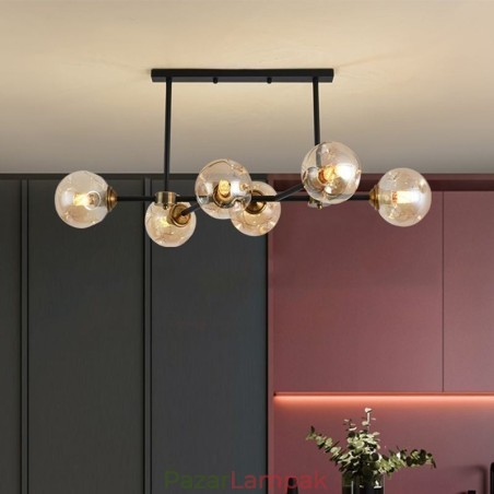 6 Light Modern üvegmennyezeti Light Magic Bean lámpatest 6 Light Modern üvegmennyezeti Light Magic Bean lámpatest