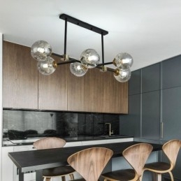 6 Light Modern üvegmennyezeti Light Magic Bean lámpatest
