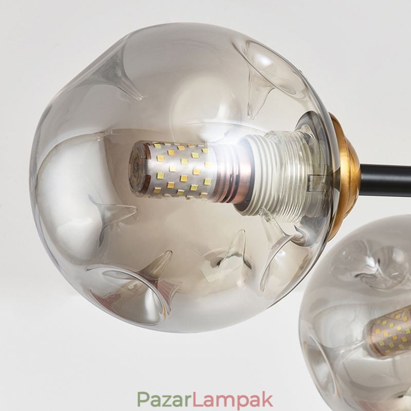 6 Light Modern üvegmennyezeti Light Magic Bean lámpatest