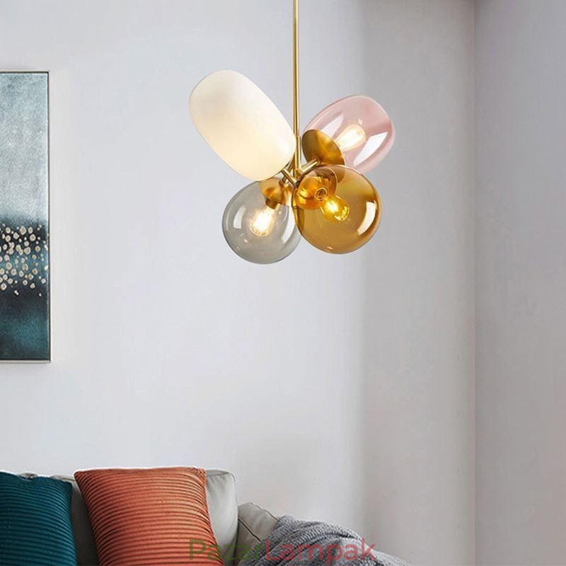 Nordic Unique Függeszték Színes Üveg Princess Balloon Light Gyermekek
