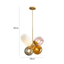 Nordic Unique Függeszték Színes Üveg Princess Balloon Light Gyermekek