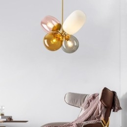 Nordic Unique Függeszték Színes Üveg Princess Balloon Light Gyermekek