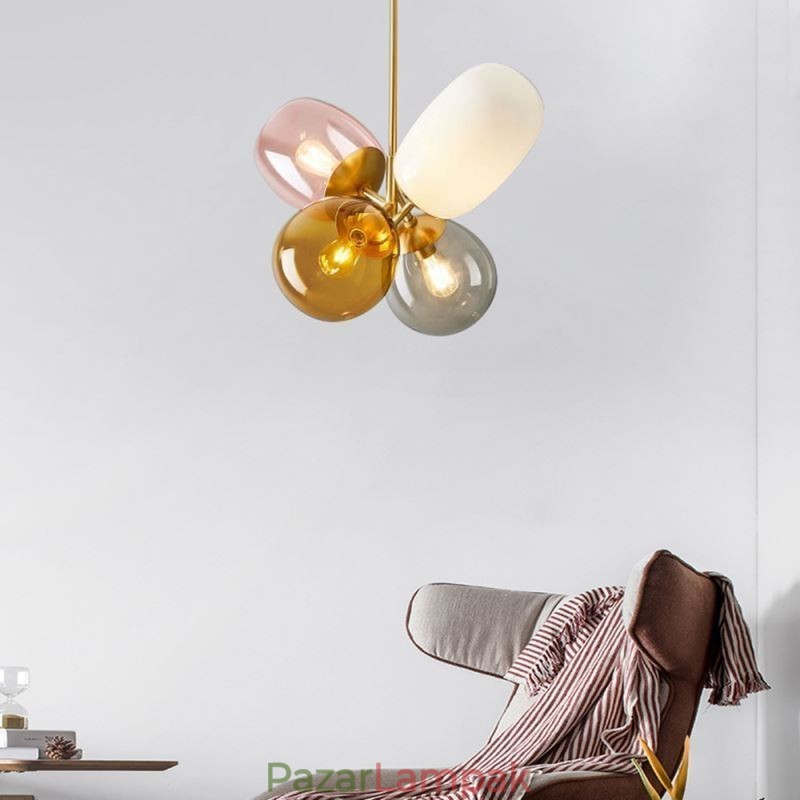Nordic Unique Függeszték Színes Üveg Princess Balloon Light Gyermekek