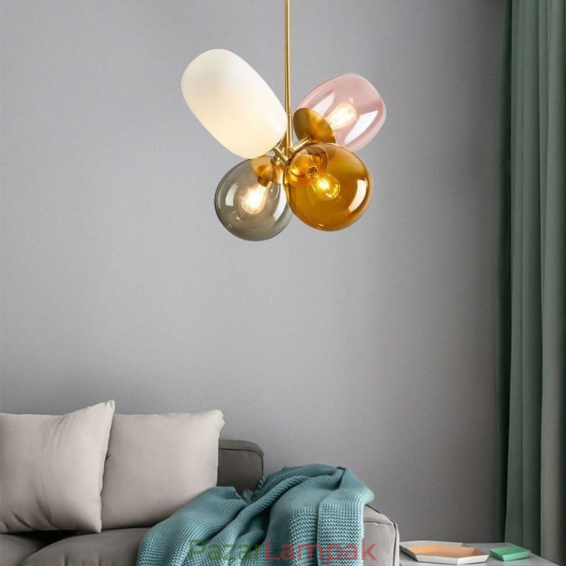 Nordic Unique Függeszték Színes Üveg Princess Balloon Light Gyermekek