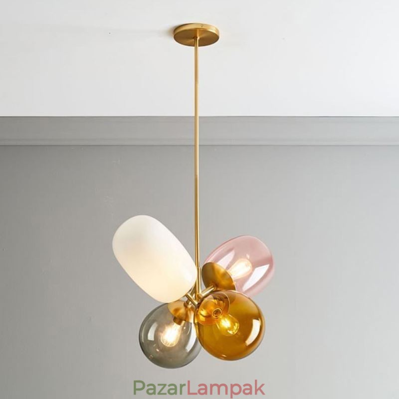 Nordic Unique Függeszték Színes Üveg Princess Balloon Light Gyermekek