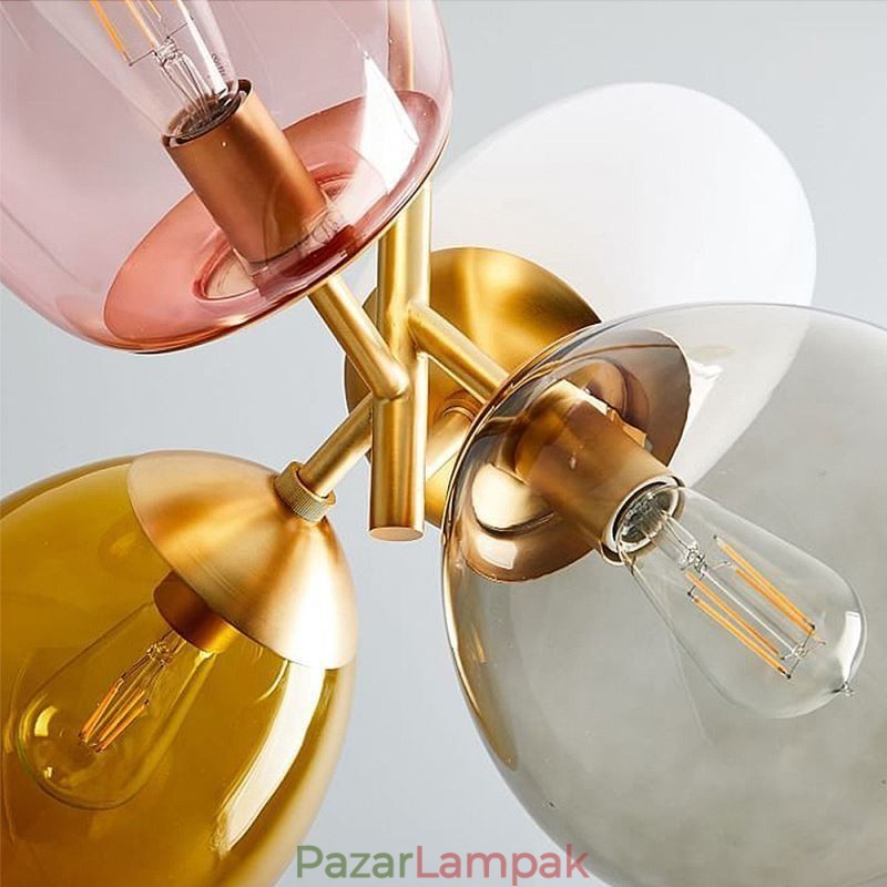 Nordic Unique Függeszték Színes Üveg Princess Balloon Light Gyermekek