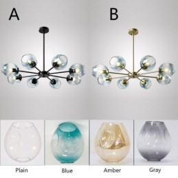 Nordic Glass függőlámpa Magic Bean alakú lámpa csillár világítás