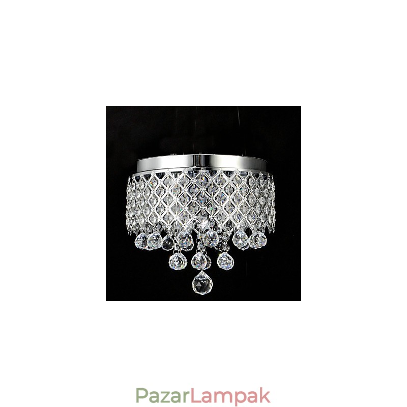 Hagyományos klasszikus kristály króm fém süllyesztett tartó