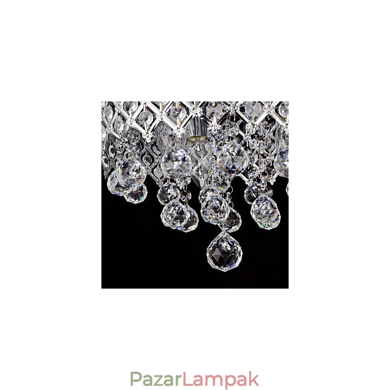 Hagyományos klasszikus kristály króm fém süllyesztett tartó