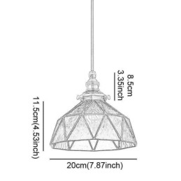 Geometrikus ólomüveg függeszték