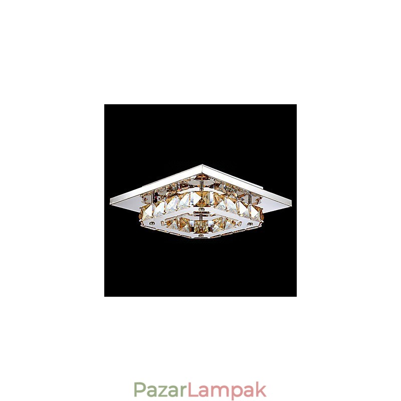 Modern, modern, galvanizált fém süllyesztett tartó