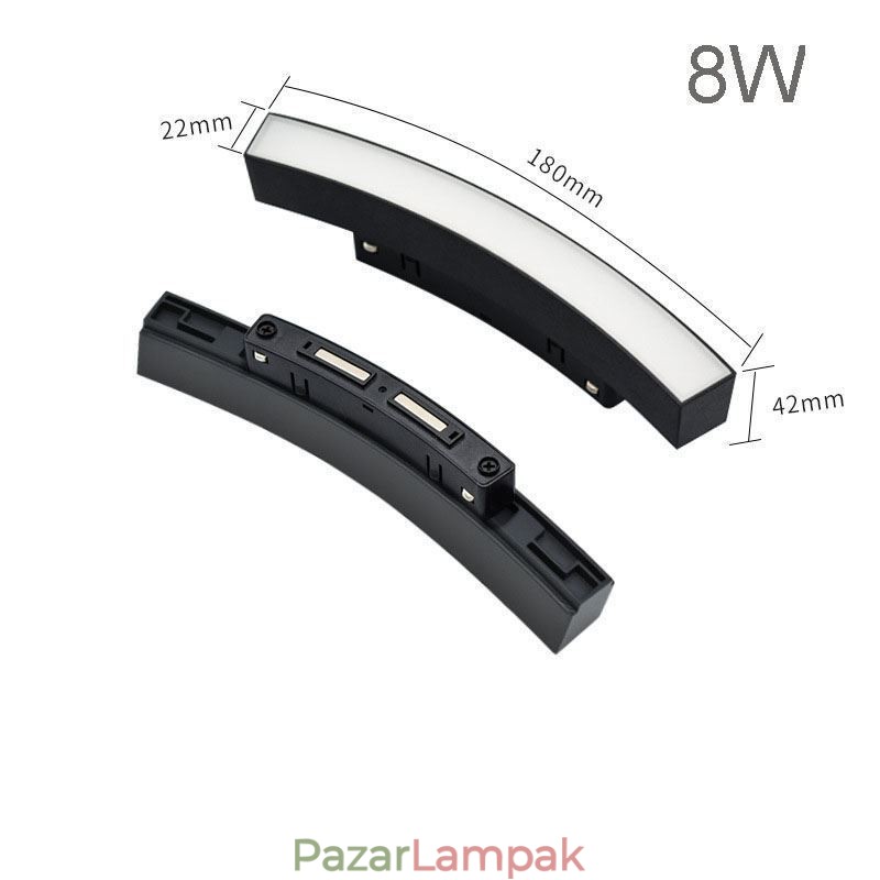 Kör alakú sínlámpa mágneses süllyesztett sín lámpatest 150cm