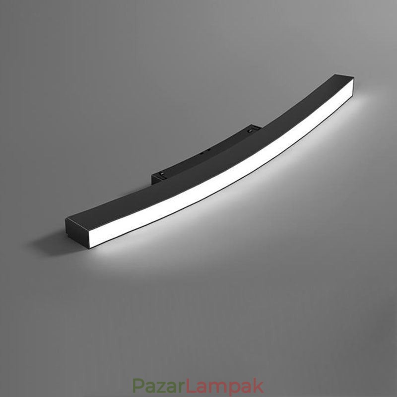 Mágneses süllyesztett, kör alakú sínlámpa 120cm